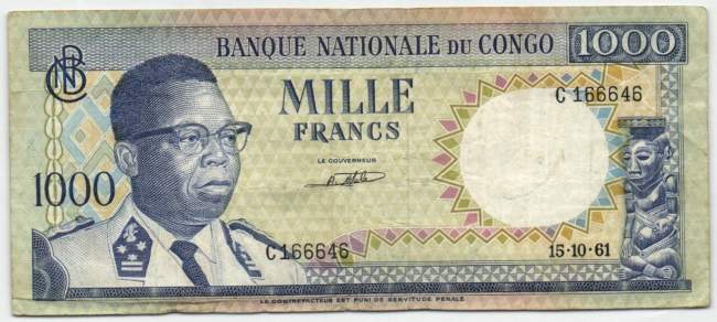 1000 Francs 15.10.1961